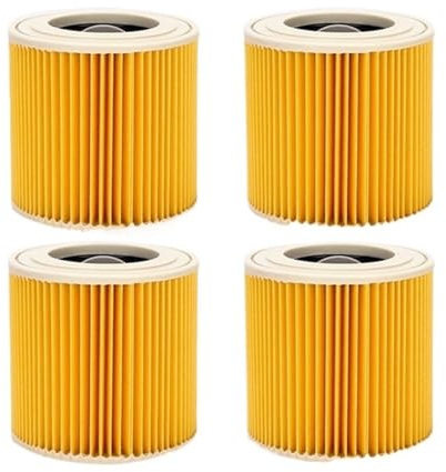 Filtre à Cartouche de Rechange for aspirateur Sec et Humide Karcher WD WD2 WD3 WD1 MV3 MV2(4PCS)