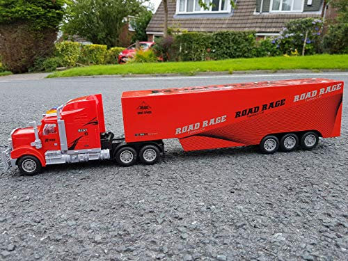 Giant American Large Truck Lorry 59cmL Radio Remote Control Car Headlights NEW RED OR YELLOW by Action Force Ltd