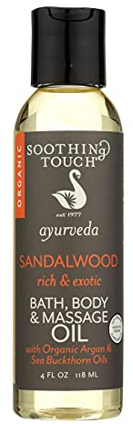 Soothing Touch Organic Bath & Body Oil; Sandalwood