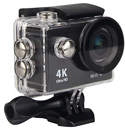 ParaCity HD 4K Action Camera, Full HD Wifi Waterproof Sports Camera DV Video Camcorder with 4K25/ 1080P60/ 720P120fps Video, 12MP Photo and 170 Wide-Angle Lens, includes 18 Mountings Kit
