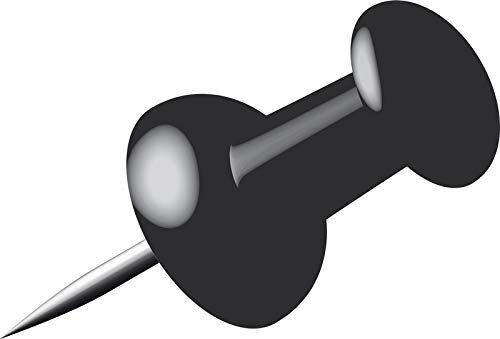 ALCO-Albert 662-11 - Pinnwandnadeln, Dose à 40 Stück, schwarz