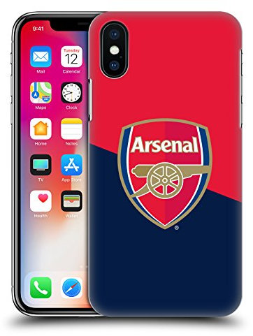 Head Case Designs Offizielle Zugelassen Arsenal FC Logo Blau Und Rot Wappen 2 Harte Rueckseiten Handyhülle Hülle Huelle kompatibel mit Apple iPhone X/iPhone XS