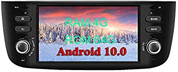 XISEDO Android 10.0 Autoradio In-dash 1 Din Car Radio 6.2 Pollici Car Stereo 8-Core RAM 4G ROM 64G Navigatore GPS con Schermo di Tocco per Fiat Linea/Fiat Grande Punto