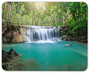 Hidden Waterfall Mouse Mat Pad - Exotic Forest Mum Sister Computer #14197