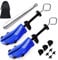 Shoe Stretcher Women Men Adjustable Width Length Wide Feet Shoe Widener Expander, M for Men Us Size6.5-9; Women Us Size10-12 (Blue)