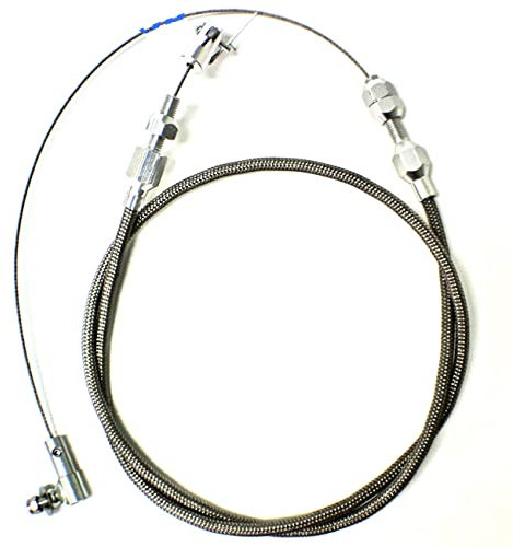 GSKMOTOR 24 Universal Throttle Cable Hi-Tech Braided Stainless Steel Throttle Cable for FORD CHEV