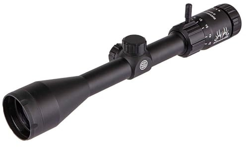 SIG SAUER Buckmasters 3-12x44mm 1 Tube Second Focal Plane/SFP/F2 Durable Shockproof Waterproof Fogproof Black Riflescope, Buckmasters BDC Reticle, Flip-Back Lens Covers Included