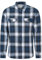Mountain Warehouse Trace Mens Flannel Long Sleeve Shirt - Lightweight & Breathable Casual Checks Shirt in 100% Cotton with Buttoned Front Pockets - for Travel & Walking Corn Blue M