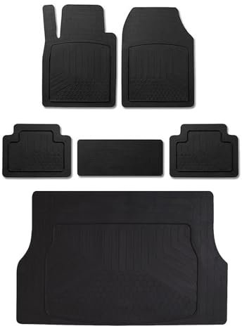 OMAC Gummimatten & Kofferraumwanne Set kompatibel mit Dacia Sandero 2021-2025 Antirutsch Gummi