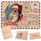Anguxer Weihnachtskarten mit Umschlag Set (15 Stück), Karte Weihnachten, Motiv für die schönsten Weihnachtsgrüße im Kraftpapier-Look - Frohe Weihnachten (A)