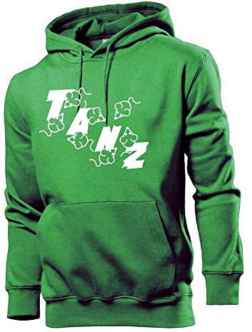 Generisch Dance mice men's hoodie sweatshirt, Green, S