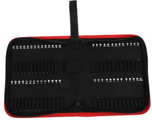 Angoily 55pièces Pochette À Outils Toile Oxford avec Fermeture Éclair Rangement Compact pour Embouts De Perceuse Organisateur De Stockage pour Outils Et Accessoires