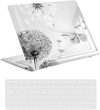 Hülle Case Kompatibel mit MacBook Pro 13 Zoll 2015 2014 2013 2012 Freisetzung A1425 A1502 mit Retina Display, Ultradünne Plastik Hartschale Schutzhülle & Tastaturschutz, Weiß