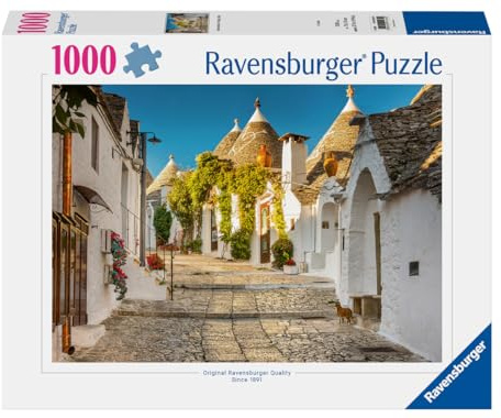 Ravensburger Puzzle 1000 Teile, Alberobello Italia - Puzzles Erwachsene ab 14 Jahren, 70 x 50 cm, Puzzles für Erwachsene, Alberobello Fotos, Geschenkideen