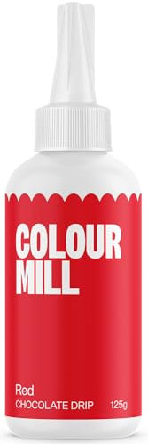 Colour Mill Choco Drip Red: Glaseado de Chocolate para Postres y Tartas - 125 g