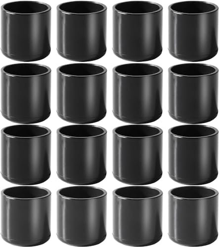 HNYYZL Chair Leg Floor Protectors,16Pcs,22mm,Rubber Chair Feet Protectors,Chair Leg Caps,Chair Leg Protectors,Chair leg covers,Anti-Slip, Black