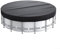 Pour piscine hors sol, ronde, économie de chaleur, convient pour (3 m, noir)