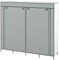 HOMCOM Stoffschrank Kleiderschrank, Faltschrank mit Kleiderstange, 4 Schubladen, 10 Fächern, Garderobe in Vlies-Optik für Flur, Schlafzimmer, 166 x 42,5 x 169,5 cm, Dunkelgrau