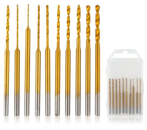 Juego De 10 Mini Brocas Helicoidales, Mini Taladro, Micro Broca De Grabado, Juego De Brocas Para Madera, Herramienta De Perforación De Agujeros Pequeños Recubiertos De Carburo