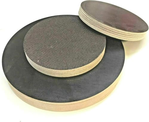 printiywood 27mm Ø 300mm Siebdruckplatte Runde Holzscheibe Rund Holz Birke Scheibe Multiplex Kreis Tischplatte (Stärke/Dicke: 27mm, Ø 300mm)