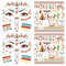 HOWAF 4 Bogen Gesichtstattoo Indianer Tattoo, Face Tattoo Indianer Temporäre Tattoos, Gesichtstattoo Karneval Gesichtstattoo Halloween für Indianer Kostüm, Halloween Kostüm, Karneval Fasching Kostüm