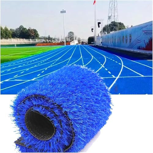 MOZ4dxy Lawn Landscape Faux Grass Rug, Outdoor Patio Grass Mat, Self-draining Pets Soft Grass Roll， Custom Size 1.2 * 3m