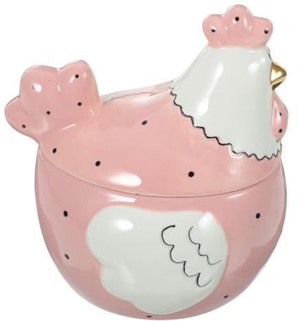 OATIPHO Kasten Vorratsdose für Hühner Gebäck Deckel tierische Keksdose luftdicht storage boxes aufbwahrungs-box geschenkeidee Desktop-Kleinigkeiten-Halter Süßigkeitenglas Keramik