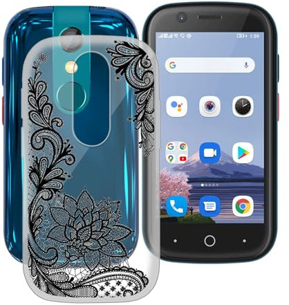 YQINHHME Hülle für Unihertz Jelly 2E (3.0 Zoll) Stoßfest Anti-Kratzer Transparent Handyhülle Case, Ultradünne Flexible Silikon TPU Bumper Schutzhülle Cover für Unihertz Jelly 2E - WM108