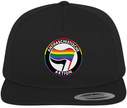 Generisch Antifaschistische Aktion Regenbogen - Premium Snapback Cap Mütze gegen Rechts