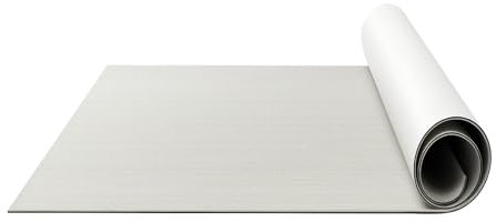 KigerNee Eva Bodenmatte 240x90cm Wohnmobil - Bodenbelag Matte für Boot 6mm Dicke Antirutschmatte Selbstklebend Hellgrau für Caravan/Yacht/Campingbus + Wetterfest & Komfortdämpfung