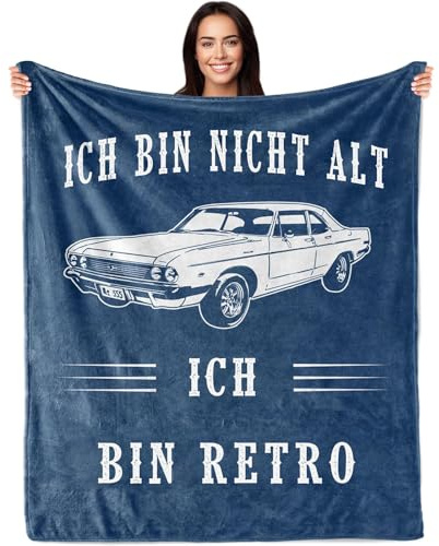 Anugsoe Vatertagsgeschenk, Lustige Decke Geburtstagsgeschenke für Männer, Einzigartiges Lustiges Geschenk für Opa, Papa, Ehemann zum Geburtstag, Ruhestand Geschenk Mann