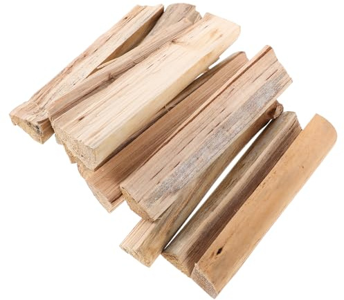 AUTSUPPL 10 Pezzi Tronchetti di Legno da Ardere Essiccati al Forno per Barbecue e Fuochi da Cortile, Selezione Naturale Facile da Accendere per Cucina All'aperto