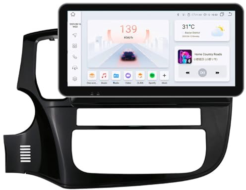 Android 15 Radio para Mitsubishi Outlander 3 2012-2018 con Wireless Carplay y Android Auto, Pantalla Táctil Incell 10.33 Pulgadas con GPS WiFi Bluetooth FM RDS Cámara Trasera(4-Core(1G+32G))