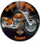 Motorbike Edible Icing Cake Topper 7.5inch Precut (Round)