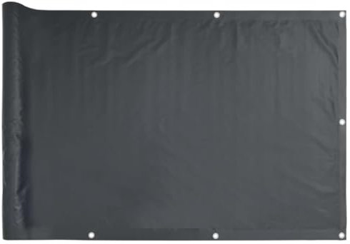 vidaXL Écran de Balcon Tissu Oxford Anthracite Brise-Vue Pare-Vue Brise Vent