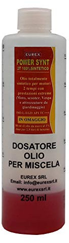 MISURINO DOSATORE PER OLIO MISCELA DA 2% A 6% CON TAPPO + 50 ml di OLIO SINTETICO IN OMAGGIO