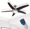 Deckenventilator mit Beleuchtung und Fernbedienung Leise - Ventilator Decke mit Licht - Deckenlampe mit Lüfter Schlafzimmer 3 Stufen - Durchmesser 132 cm