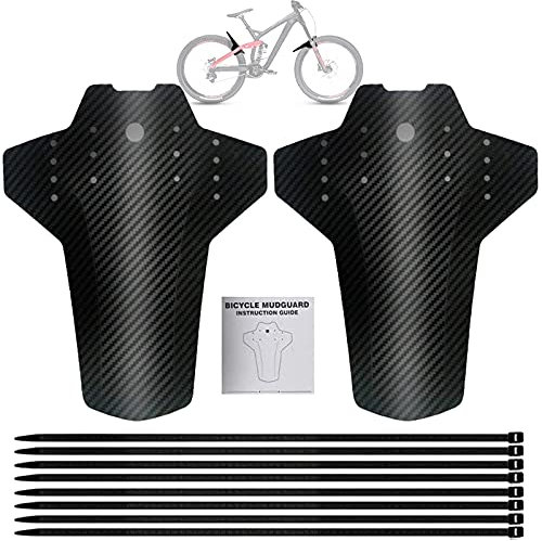 ysister MTB Fender, Downhill Schutzbleche, 2 Stücke Vordere und Hintere kompatible Mudguard, Fahrrad Mud Guard Set mit 8 Kabelbinder, Geeignet für Radfahrer