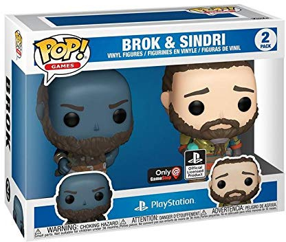 Funko Pop! God of War Brok and Sindri 2 Pack Exclusive Figure Bundle