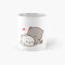 Snuggles Kaffeebecher, Motiv: Mochi Pfirsich und Goma, 325 ml
