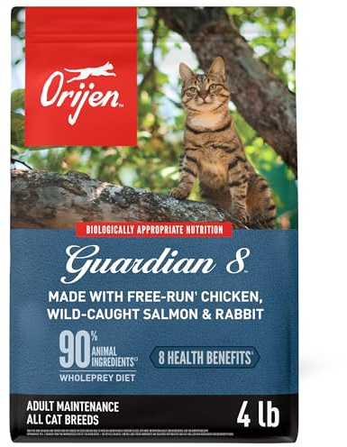 ORIJEN Guardian 8 Grain Free High Protein Premium Dry Cat Food 4lb Bag