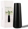 TENMEDARY Vase à Fleurs, en céramique, Noir, Mat, pour Herbe de la Pampa, pour Salon, Table, Maison, Bureau
