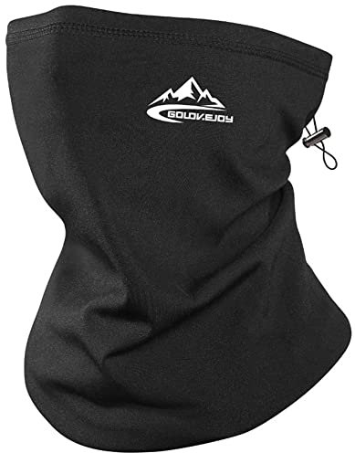 Neck Warmer Snoods for Men - Multifunctional Winter Neck Gaiter Banadana Scarf for Unisex Men Women Neckwear Headwear UV Resistence for Running Cycling Motorbike Fishing Hiking Outdoors (Black)