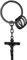 FaithHeart Porte Clés Croix Religieux Homme Noir Porte Clef Porte Bonheur