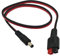 Halokny 14 AWG DC 5,5 mm x 2,1 mm Netzstecker-Verlängerungskabel-Stecker für Generator-Backup-Akku und faltbares Solarpanel, kompatibel mit Anderson PowerPole Port – 60 cm (5,5 x 2,1 mm männlich)