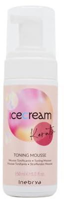 Inebrya Ice Cream Keratin Toning Mousse – Remineralisierend, sulfatfrei, 175 ml