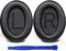 SoloWIT Lambskin Replacement Earpads Cushions for Bose QuietComfort 35 (QC35) & Quiet Comfort 35 II (QC35 ii) Headphones, Ear Pads with Noise Isolation Foam, Added Thickness (Brilliant Black)