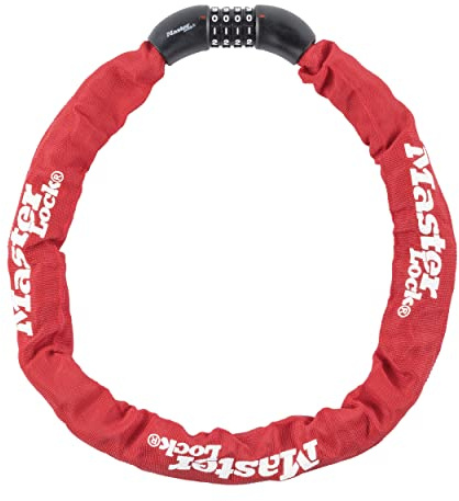 3ft Long x 5/16in (8mm) Diameter Hardened Steel Chain with Integrated Resettable Combination Lock