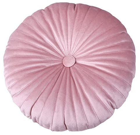 LANFIRE Cuscino di zucca Cuscino cuscino per pavimenti Cuscino decorativo Cuscino rotondo Zucca letto divano sedia cuscino sedile auto (35CM, Pink)