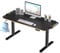 ULTRADESK - Pulsar Kinderschreibtisch Höhenverstellbar - Höhenverstellbarer Schreibtisch - 136x60x55-81cm - Computertisch für 2 Monitore - für Kinderzimmer, Jugendzimmer - Schwarz, mit LED